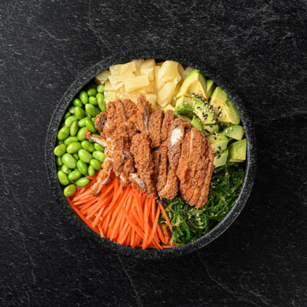 304. POKE BOWL MED TEMPURA KYLLING